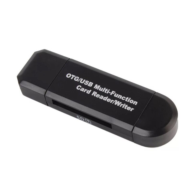 Mikro USB OTG Karte Adapter USB 2.0 Multi-funktion OTG Kartenleser-Stock SD TF Slot Für praktisch lesen PC Computer: Schwarz