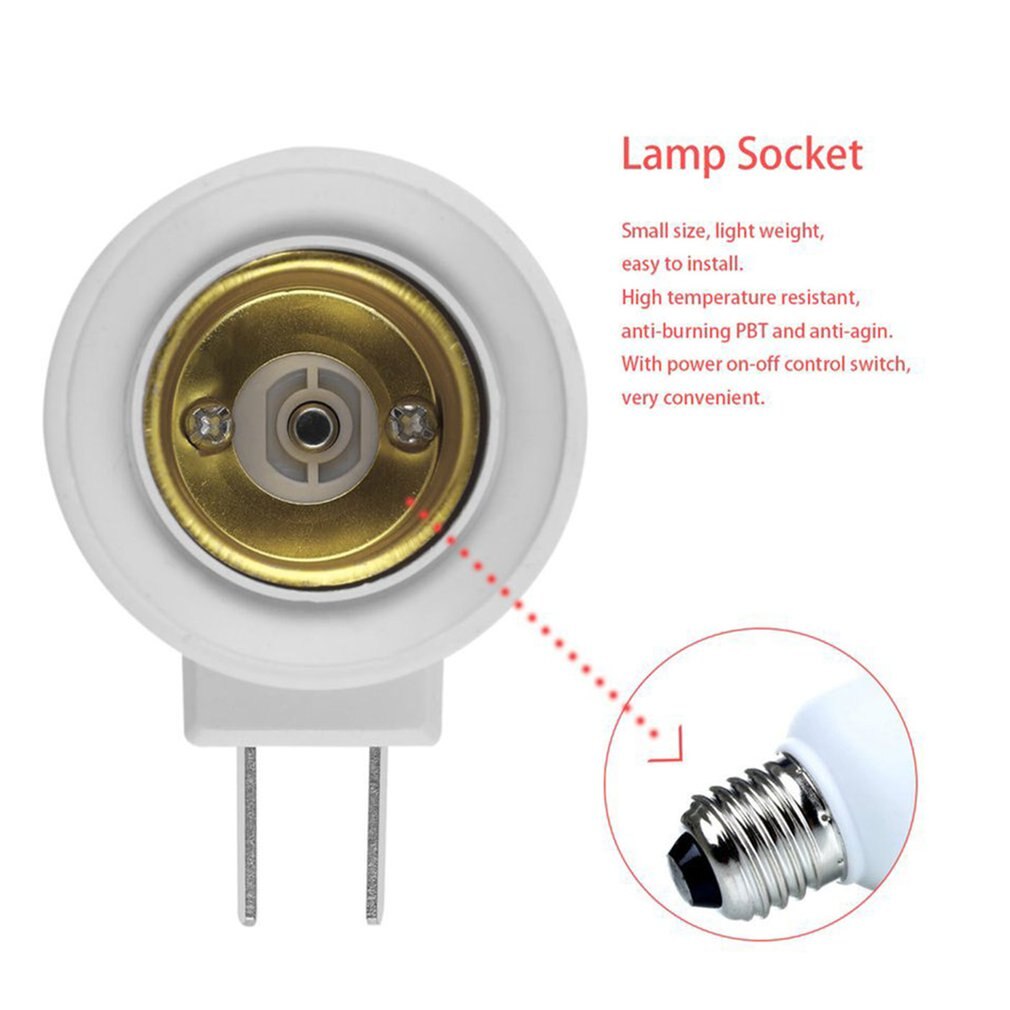 Muur Plug Type Lamp Houder Schroef Mond E27 Plastic Lamp Cap Socket Lamp Socket Converter Adapter Lamp Socket Extension