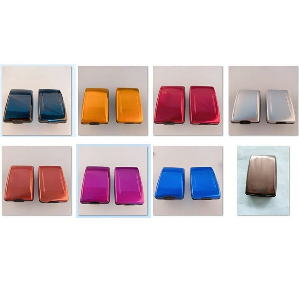 Multi-function Card Case Aluminum Credit Card Case Anti-RFID Security Blocking Metal Wallet Case Business Card Case