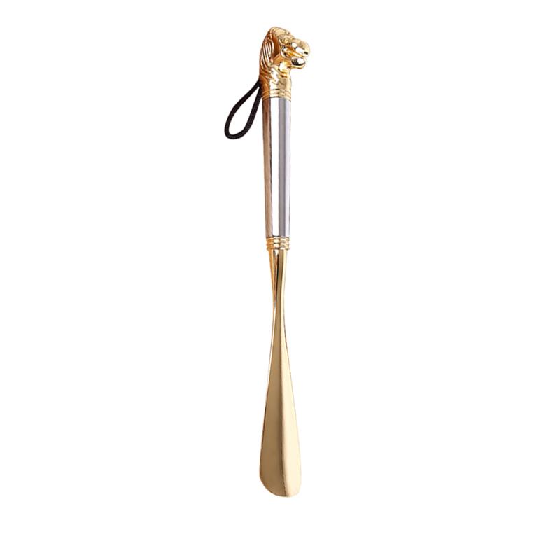 Metal sko horn messing sko lifter praktisk sko hul sko tilbehør sølv  (32cm)