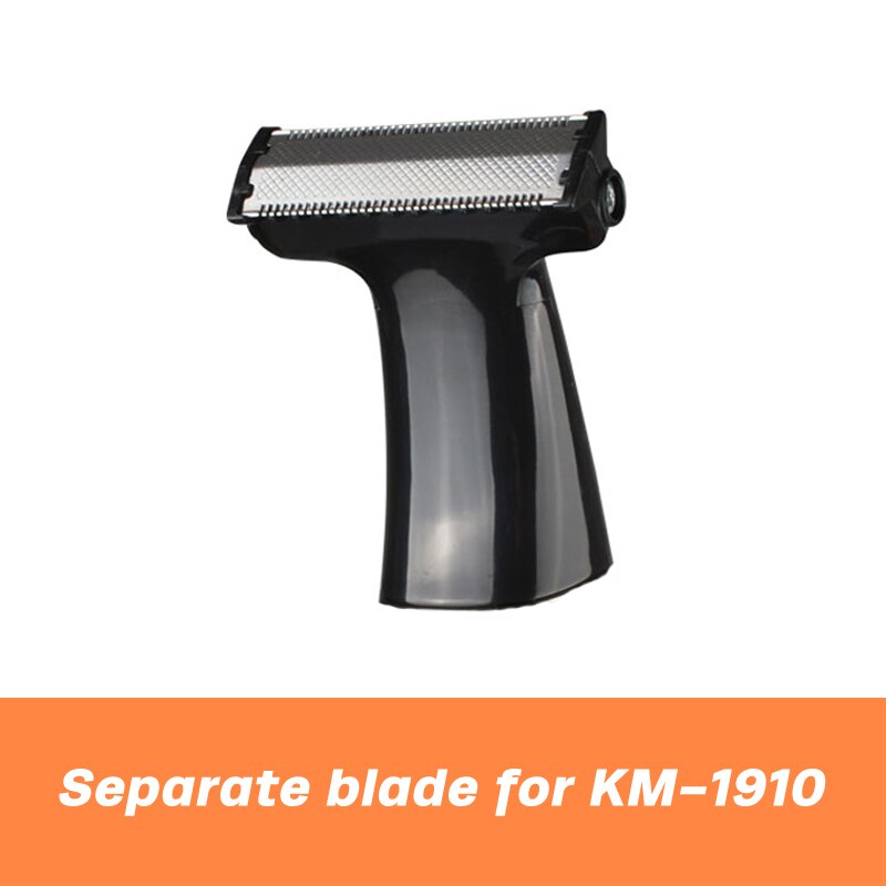 Kemei-Afeitadora eléctrica KM-1910 para hombres, recargable por USB recortador de barba, herramienta de afeitado Facial con una sola hoja, 47D: blade