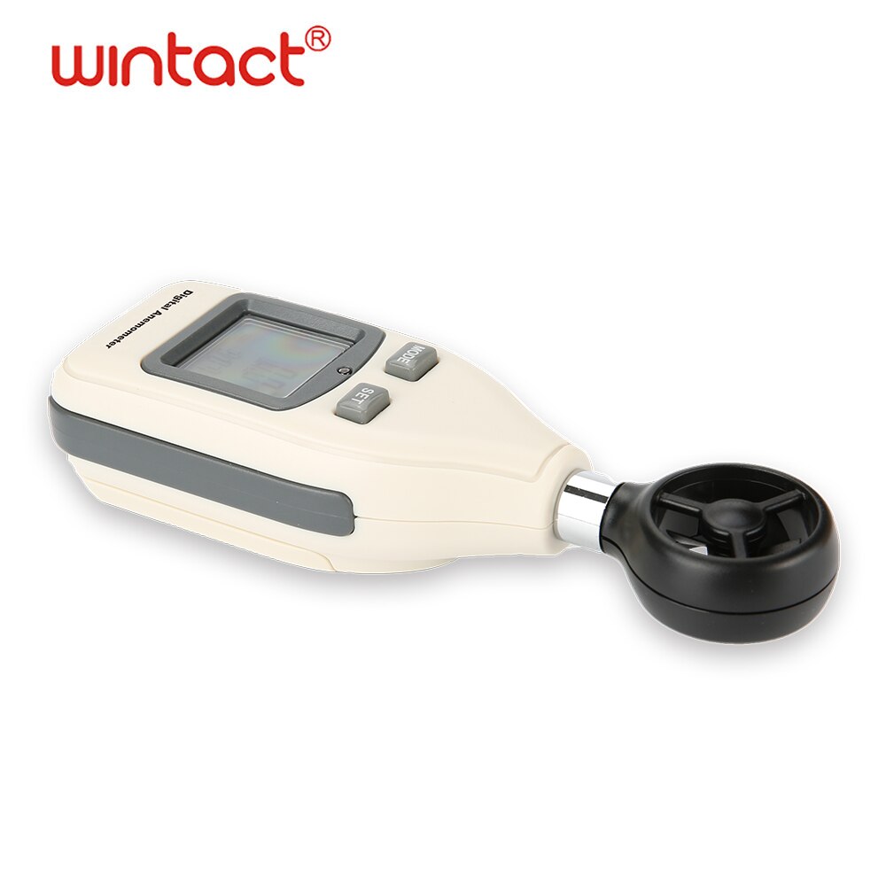 Digital Air Wind Meter Anemometer, Handheld Thermometer Tester, temperatuur En Gevoelstemperatuur Met Backlight En Max/Min