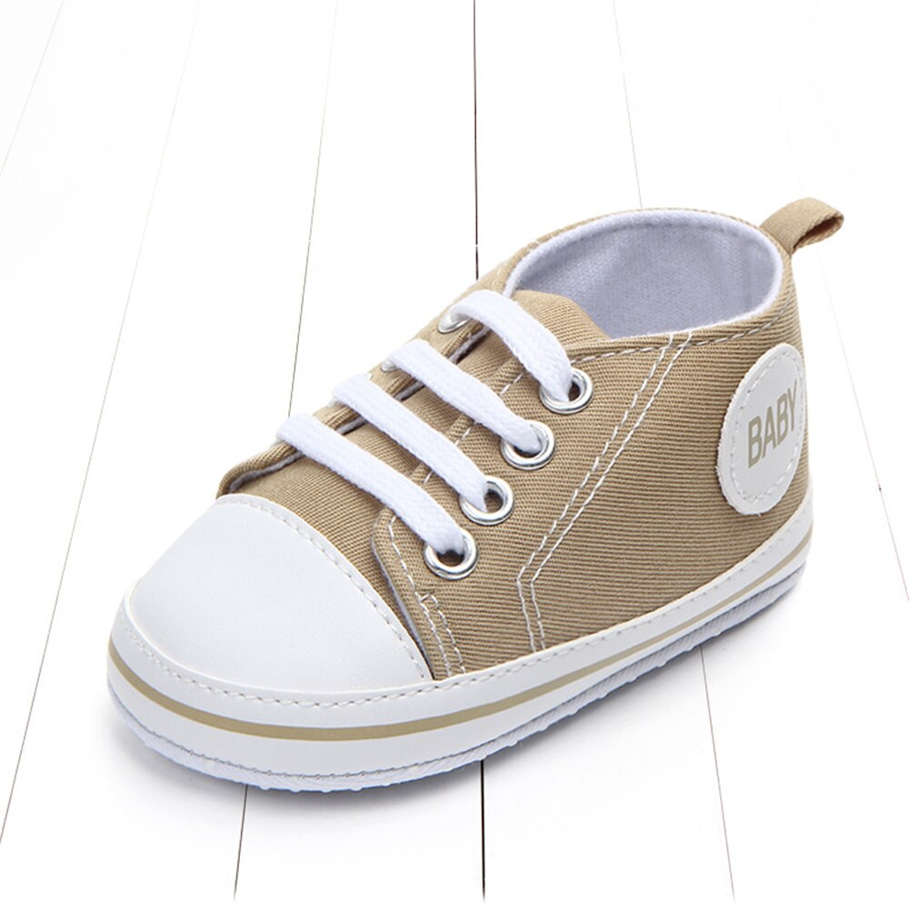 Primavera e outono 0-1 ano de idade sapatos de lona do bebê menino sapatos para homens tênis de bebê menina com sola tênis para bebês meninos