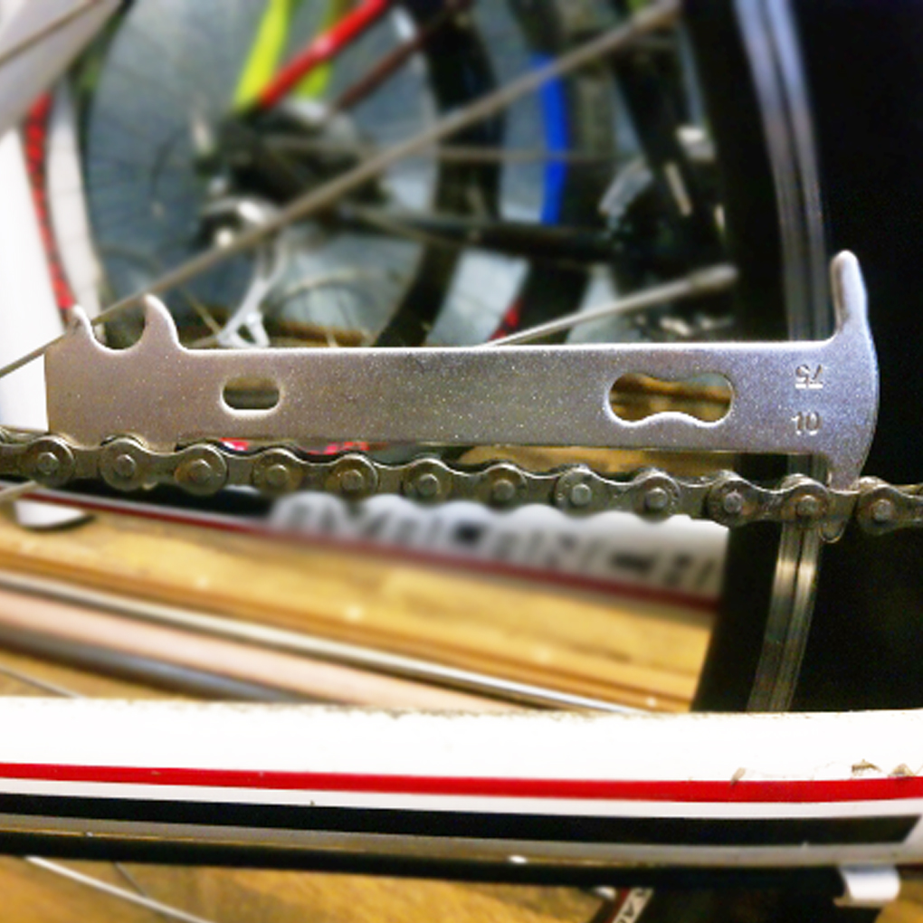 Cykel kæde slid checker indikator reparation værktøj bjerg vej kæder måler måling lineal udskiftning cykel tilbehør