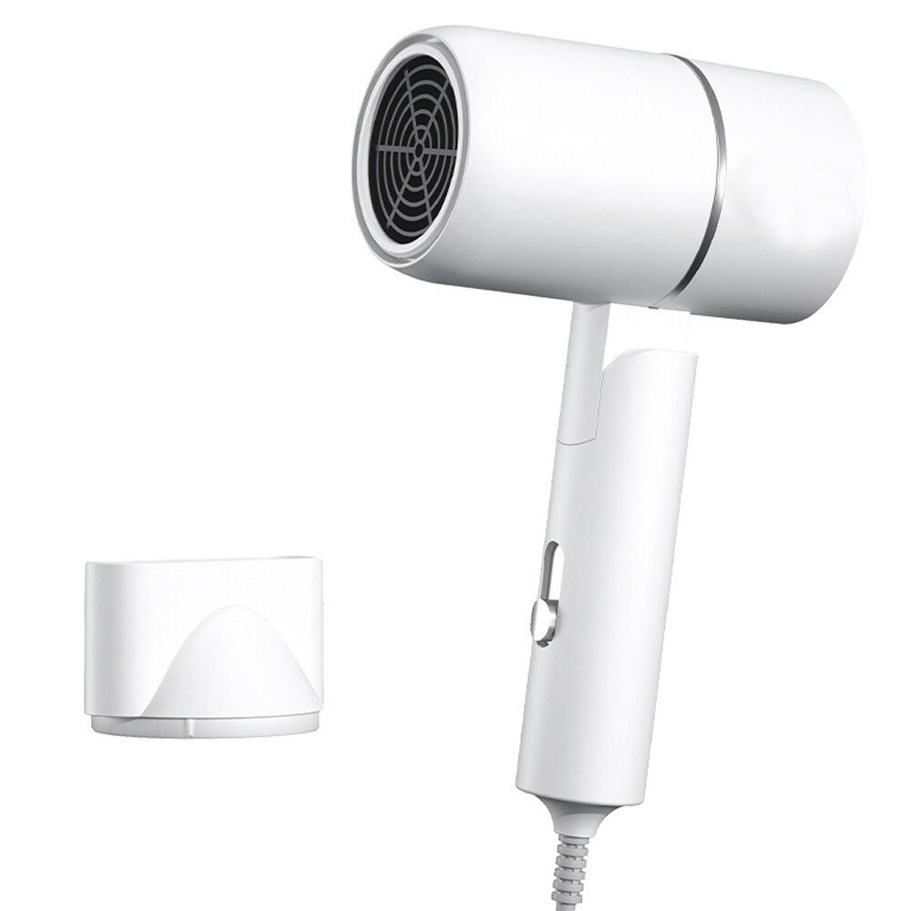 Hammer Folding Hairdryer Electric Dryer Salon Blowdryer And Cold Wind Hair Drying Tools: White
