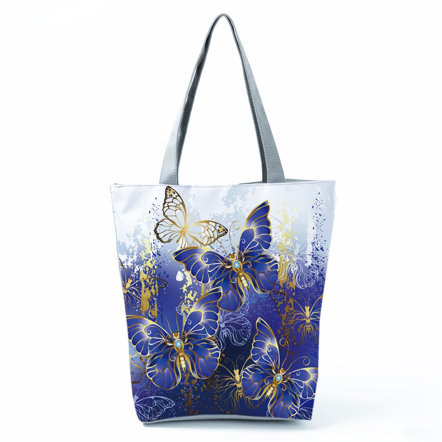 Mooie Vlinder Print Handtassen Symfonie Mode Patroon Vrouwen Schoudertas Mooie All-Match Tote Eco Herbruikbare Boodschappentassen: hl4375