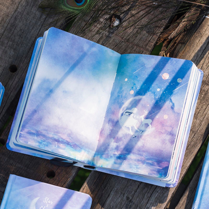 Dream Girl Hardcover Sketchbook Notepad Diary Drawing A5 Student Colorful Inner Page Illustration Notebook