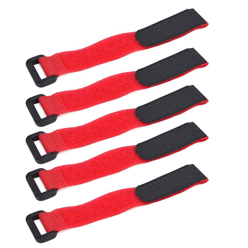 5pcs Bicycle Handlebar Strap Holder Cycling Flashlight Tie Rope Bandages Universal Nylon Sticky Tie Fixed Items Bike accessories: 20X200mm red