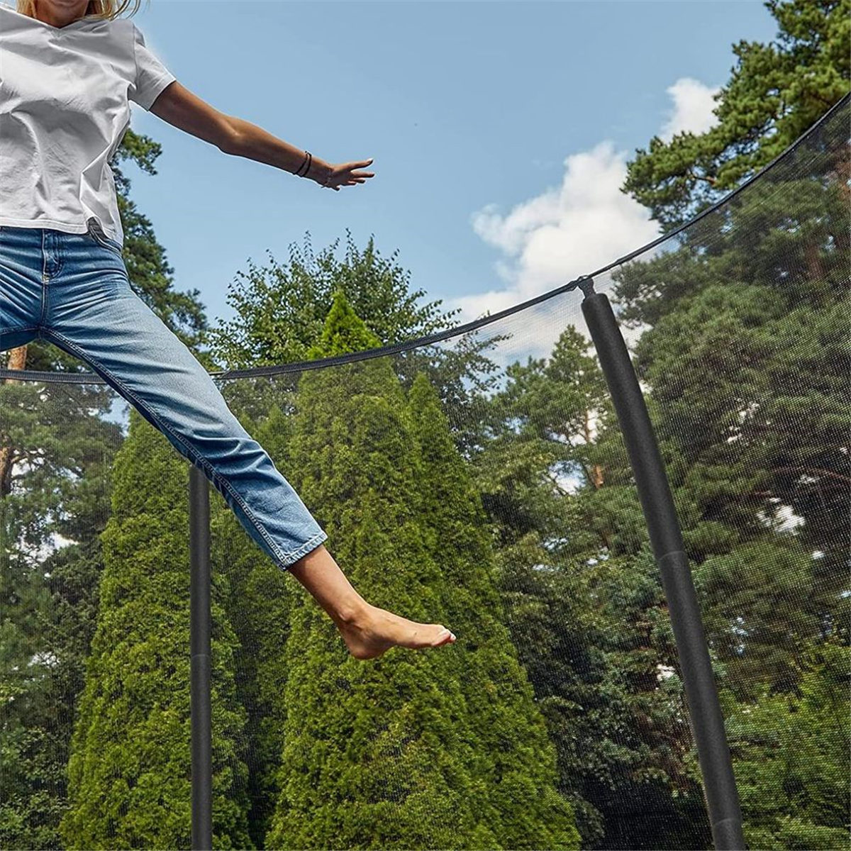 12 Stück Trampolinstangen-Schaumstoffhüllen, Ersatz für Trampolinpolsterung, Trampolin-Schutzhüllen, Schaumstoffschläuche, Schwarz