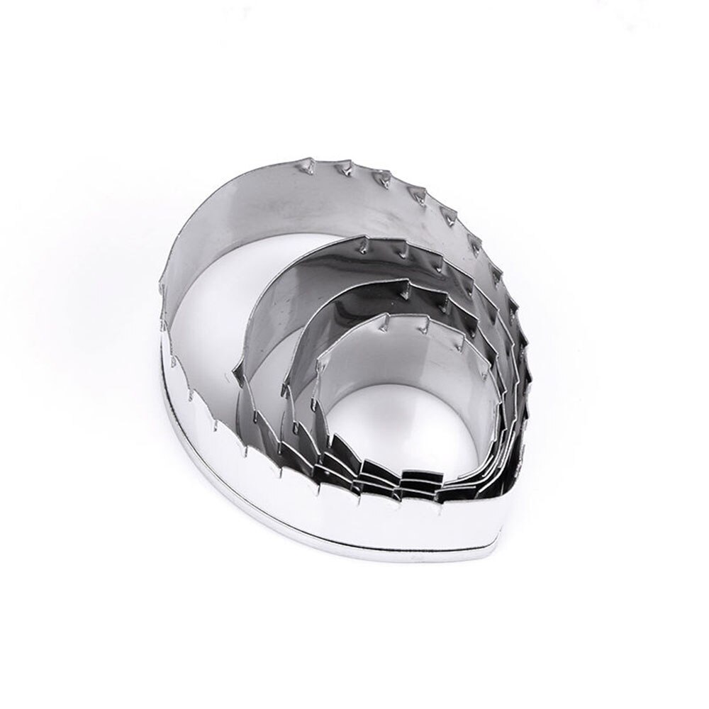 4 Stks/partij Rose Leaf Cookie Cutter Rvs Mold Cakevorm Diy Fondant Gebak Versieren Bakken Koken Tools