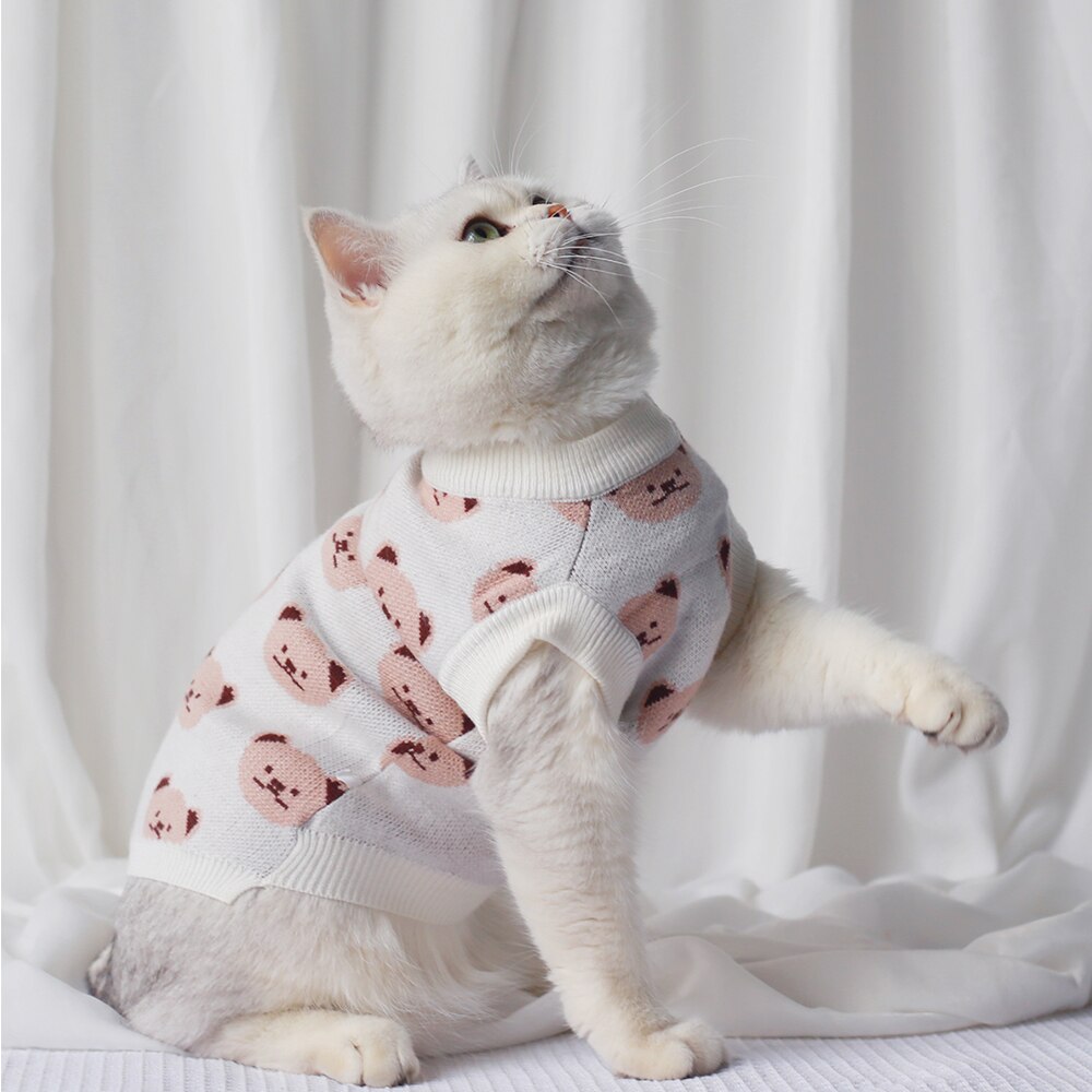 Warm Kat Gebreide Trui Voor Katten Jumper Puppy Pug Jas Kleding Trui Gebreide Overhemd Kitten Kleding Huisdier Hond Kat Kleding