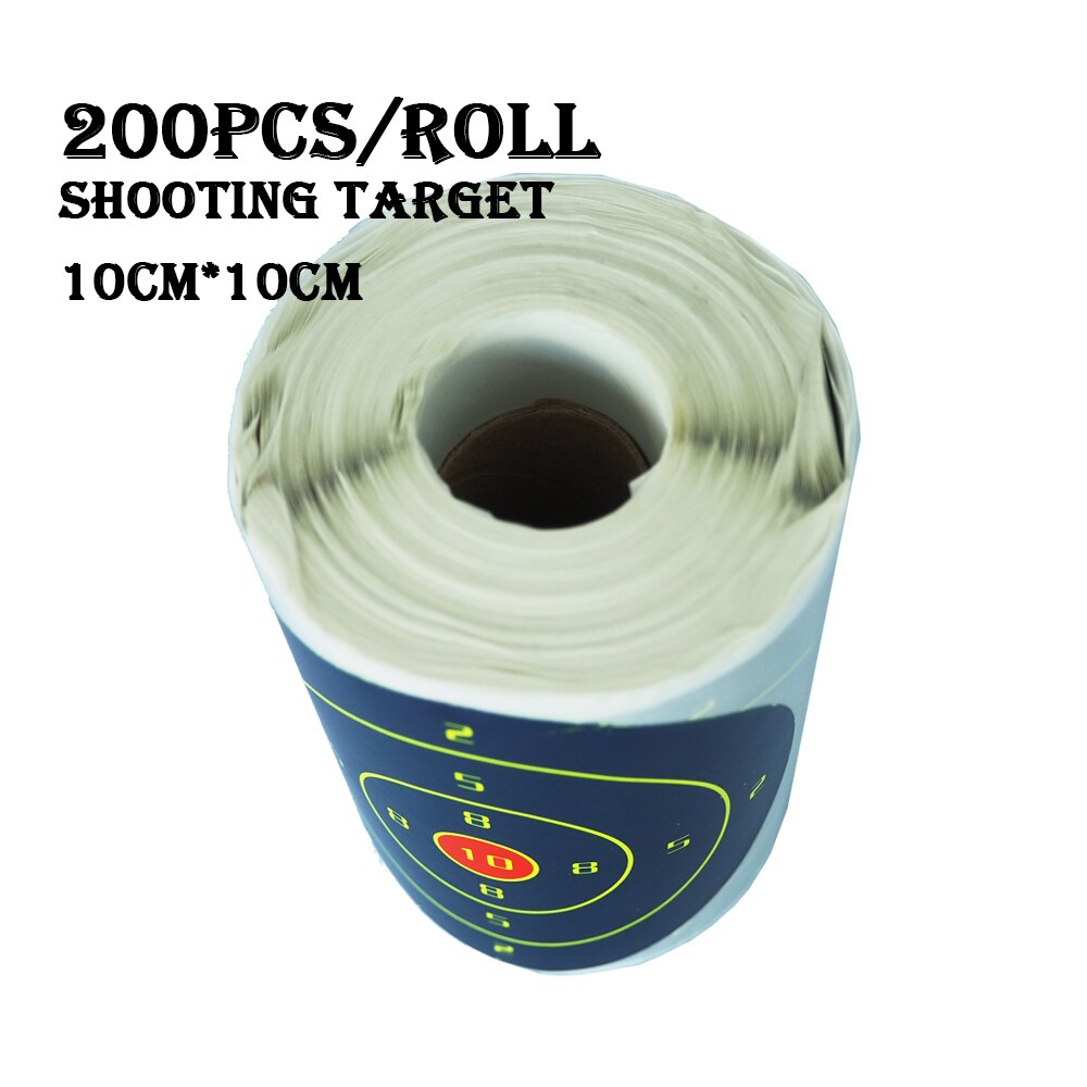 200pcs/Roll Shooting Target Adhesive Shoot Targets Splatter Reactive Stickers 10cm Flowering Splash Reactivity Shoot Aim Blue