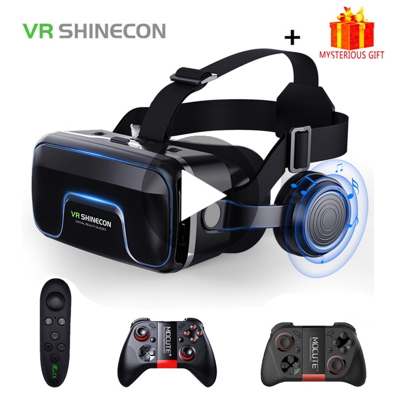 Vr Shinecon 10.0 Casque Helm 3D Bril Virtual Reality Headset Voor Iphone Android Smartphone Smart Telefoon Bril Lunette Ios