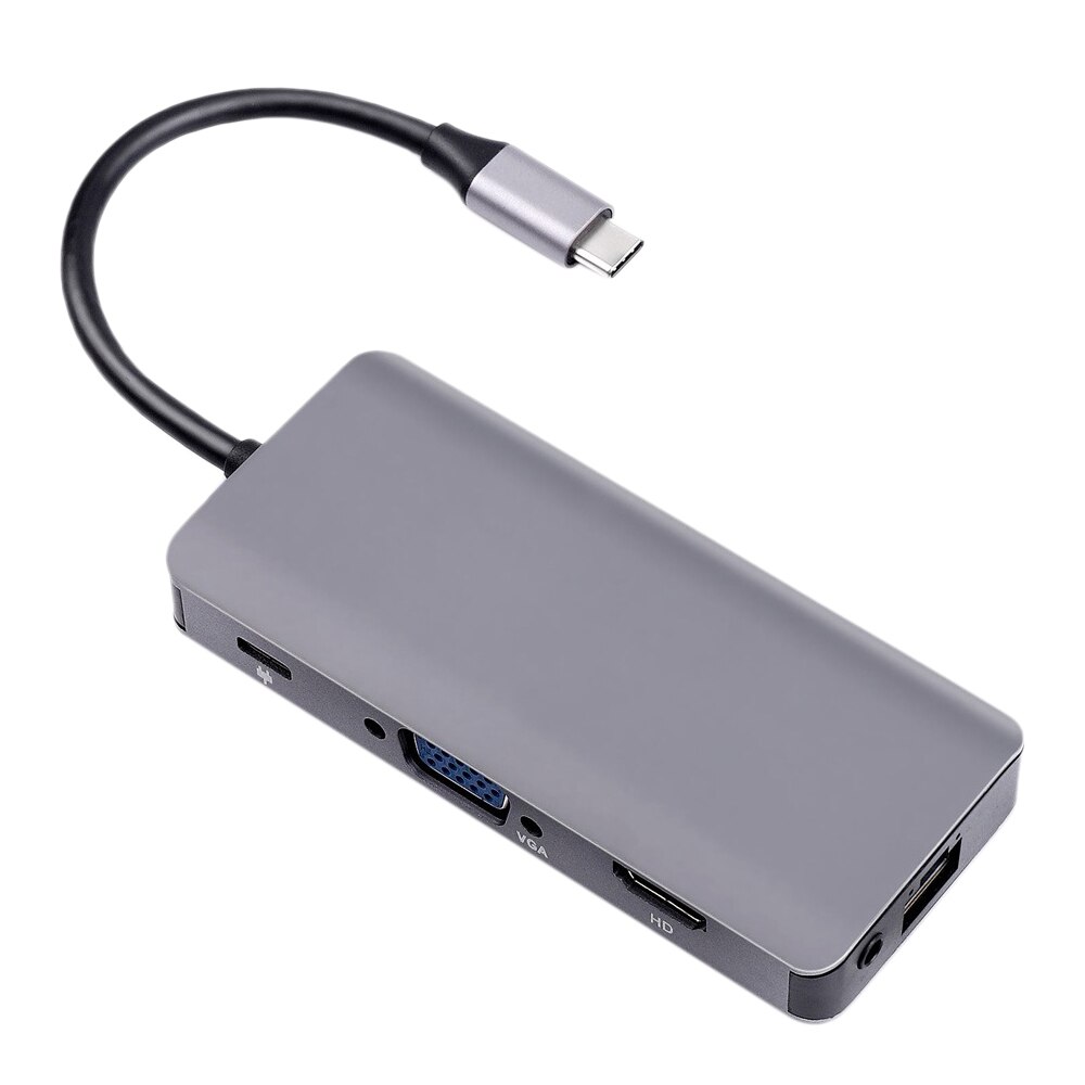 USB HUB C Multiport Adapter Type C Hub 9-In-1 Mult... – Grandado