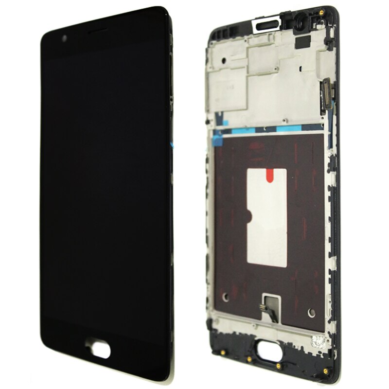 100% Tested 5.5 inches OLED Display with frame for OnePlus 3 1+3 3T A3000 LCD Touch Screen Digitizer Replacement Parts