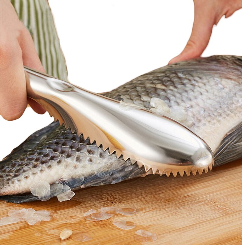 1 Pcs Koken Gereedschap Vis Schoonmaken Mes Vis Huid Schraper Rvs Schubben Vissen Schoonmaken Keuken Gadget