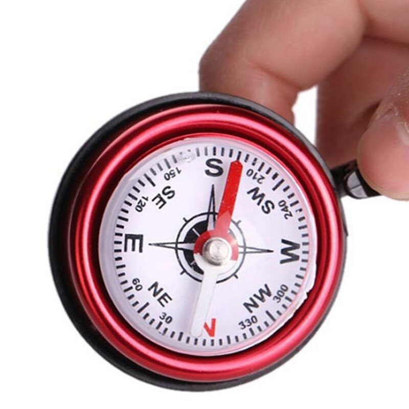 1Pc Aluminum Alloy Bike Bells Cycling Ring Outdoor Mountain Bike Compass Bell Cycling Horn Bicycle Bell With Compass