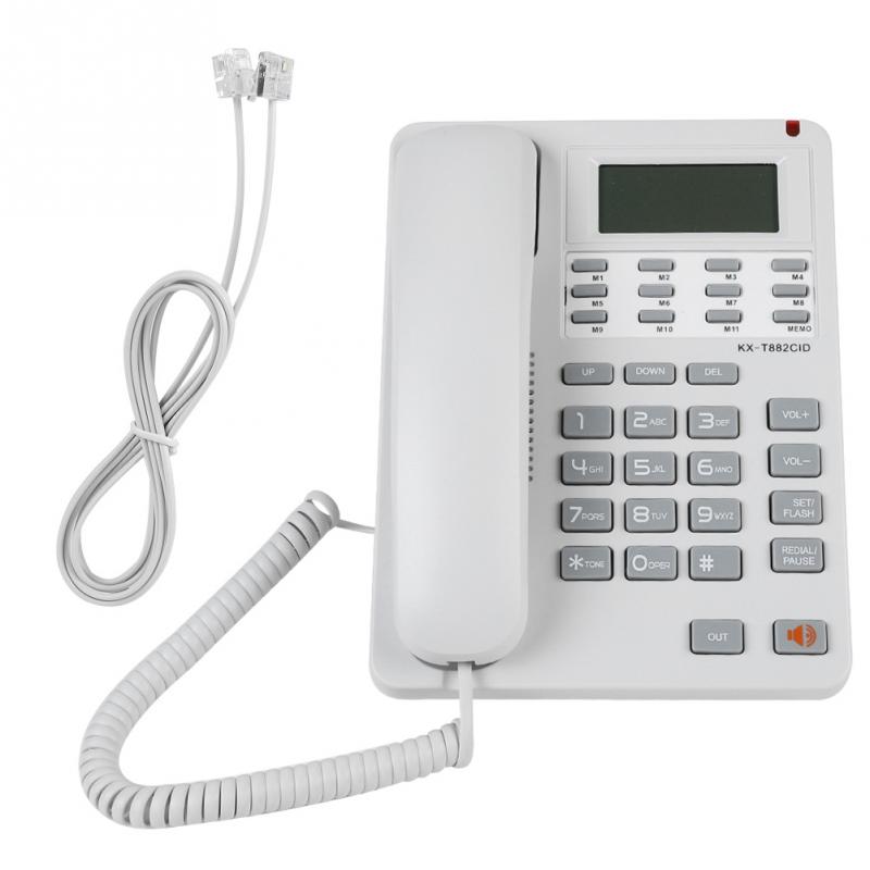 DTMF/FSK Desktop Draadgebonden telefoon Nummer/Call Tijd Lcd-scherm Draadgebonden telefoon