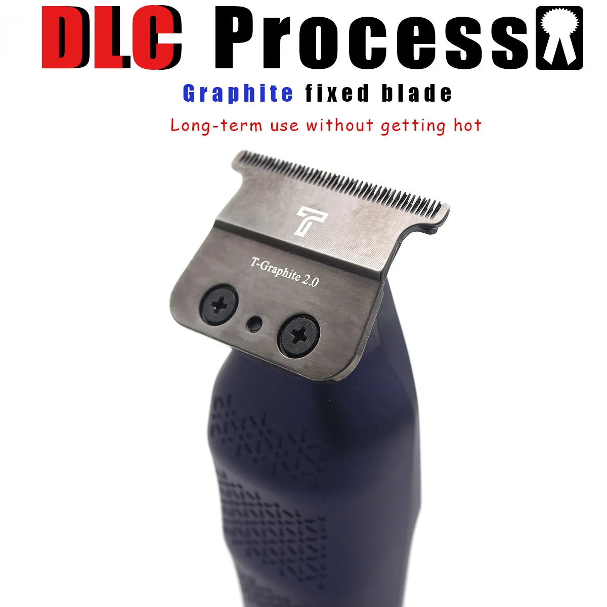 Cortadora de pelo para hombres, cuchilla en T DLC de grafito con cargador de Base, cortadora de pelo USB inalámbrica de poco ruido, máquina de acabado