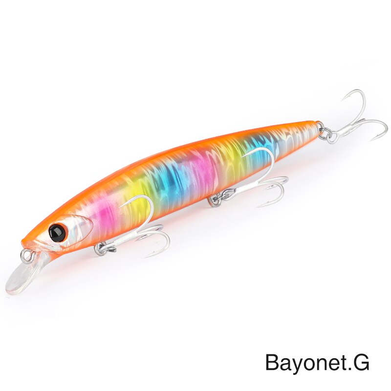 TSURINOYA 135S Fishing Lure tonący Minnow BAYONET 135mm 26.4g słonowodne długie rzucanie profesjonalne przynęty Seabass twarde przynęty: BAYONET 135S-G
