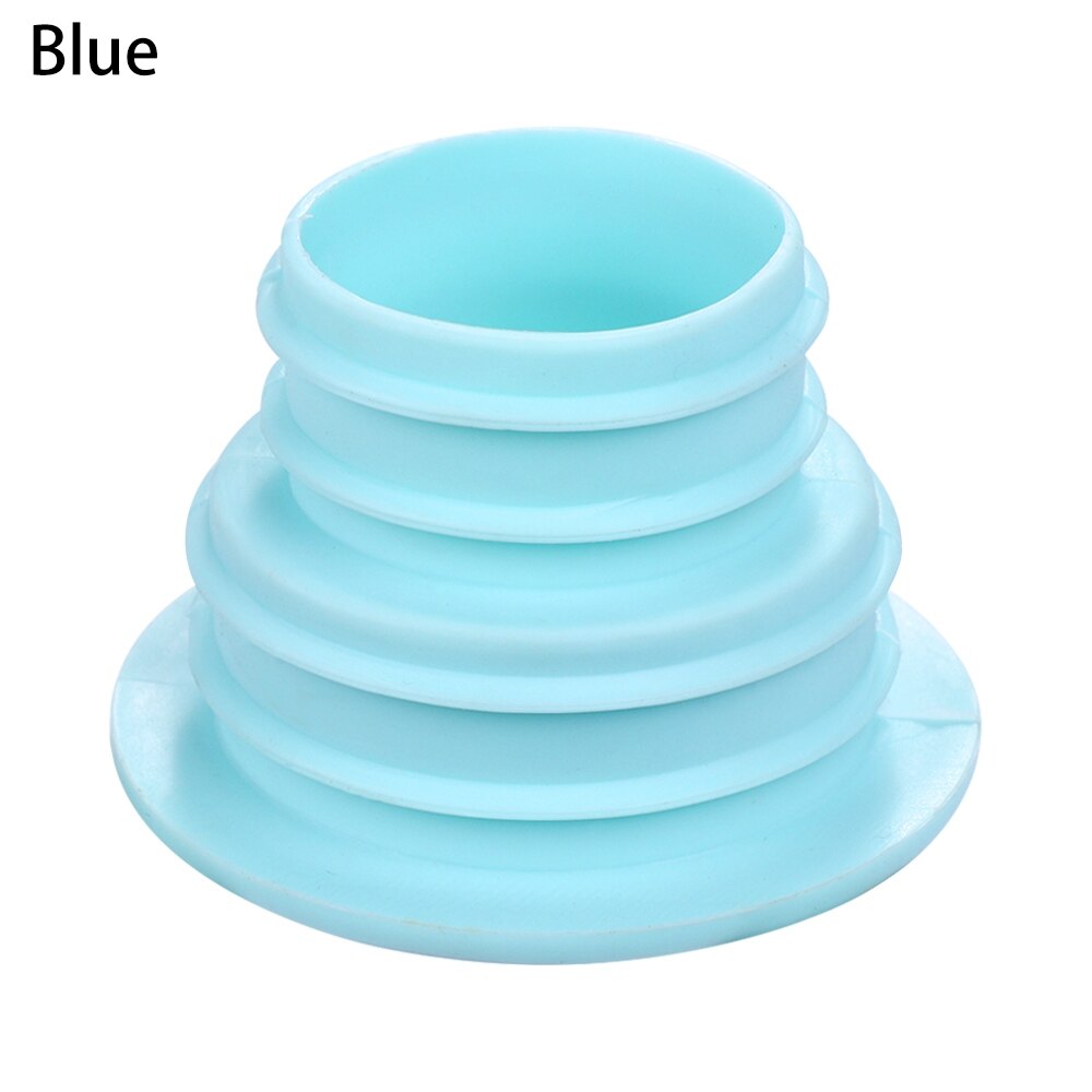 1 unidad, sello de silicona, anillo de enchufe plaga, arandela de Control, desagüe de alcantarillado, tubería, desodorante, desagüe de suelo de piscina, lavadora de baño: Azul