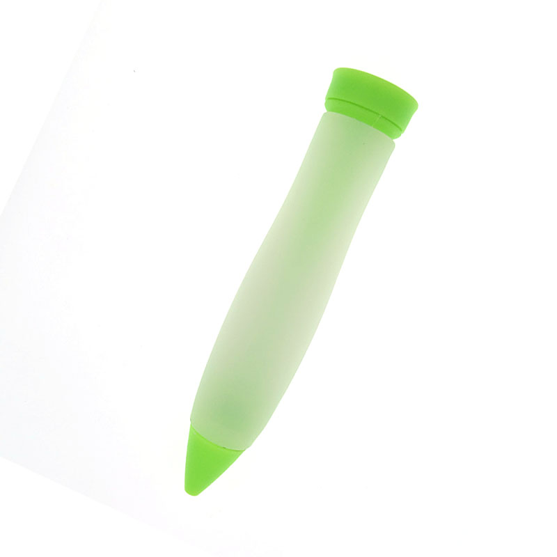 Silicone Food Writing Pen Chocolate Decorating Tools Cake Mold Cookie Icing Piping Pastry Nozzles Baking Tools for Cakes: Green
