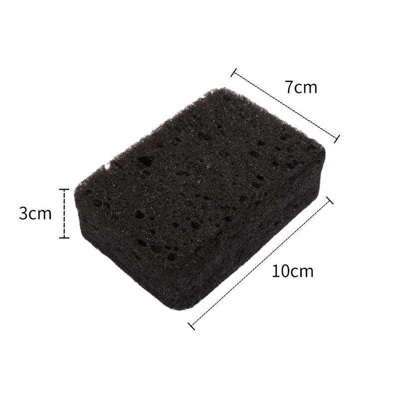 Esponja mágica de algas marinas negras de forma ovalada para cepillos de limpieza de cocina, limpieza de lavavajillas, esponja mágica duradera, herramientas para el hogar