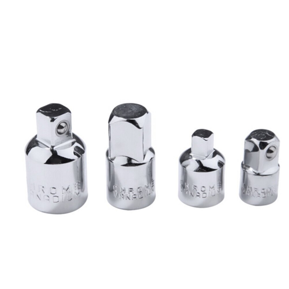 4Pcs 1/4" 3/8" 1/2 Inch Universal Drive Socket Adapter Reducer Joint Drive Air Impact Heavy Duty Ratchet Adaptor Converter Set
