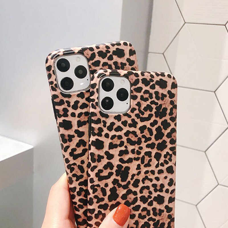 Lovebay Luxury Leopard Print Phone Case For iPhone 7 Soft IMD Silicone Cover For iPhone 11 12 13 Pro XS Max XR X 6 6S 7 8 Plus