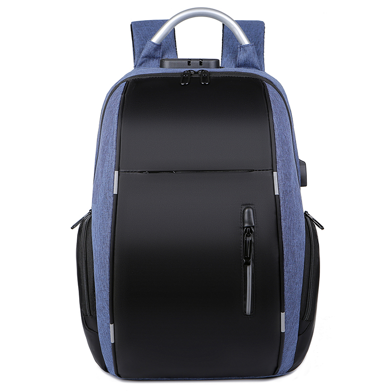 Mochilas de viaje grandes antirrobo para hombre, morrales de negocios de 22L, 15,6 pulgadas, para ordenador portátil, más bolsas de almacenamiento: Azul