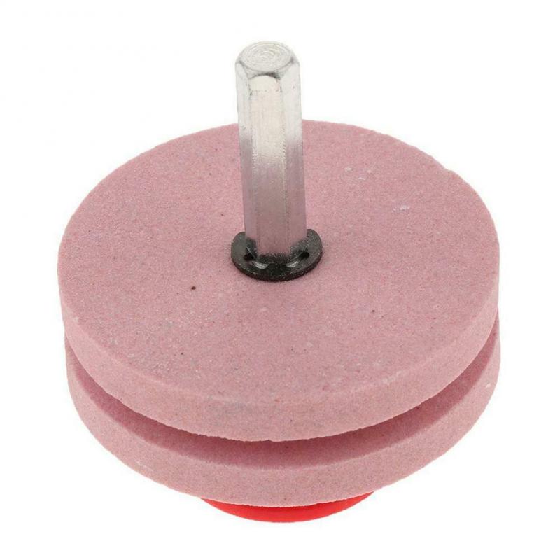 Lawnmower Blade Sharpener Saw Blade Sharpening Grindstone Garden Lawn Mower Sharpener Grinder Wheel For Drill Cutting Tool Hex