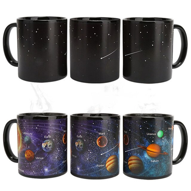 Solar System Magic Coffee Mug Color Changing Mugs Ceramics Travel Tea Milk Cups Best Christmas Mug For Friends: A