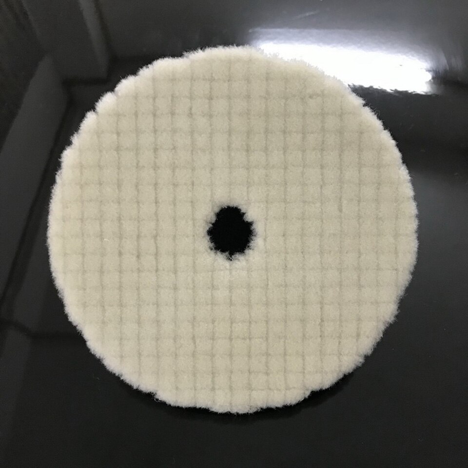 7 Inches Wool Polishing Pads Heavy Cutting Stripe Wool Buffing Pad Wool Polishing Pad For Car Care MY-8