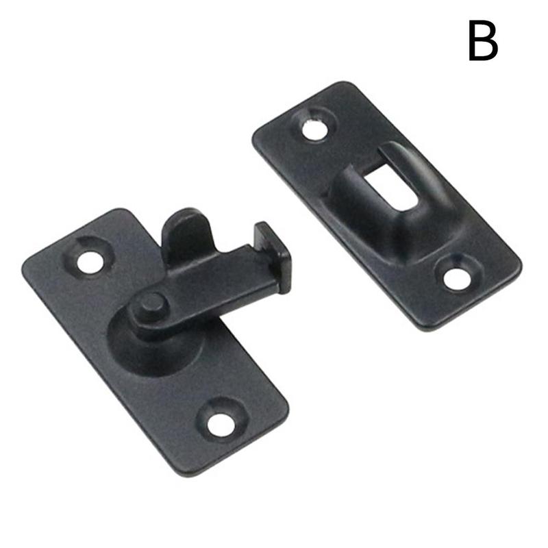 90degree Right Angle Door Buckle Latch Steel Right Angle Latch Door Door Bathroom Door Lock Sliding Window Angle Right X2S3: black