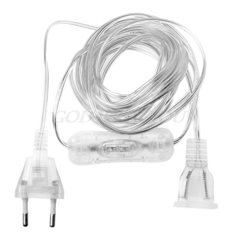 1 PC 3.5m 100W EU/US Plug Male To Female AC Power Supply Extension Cable With Switch