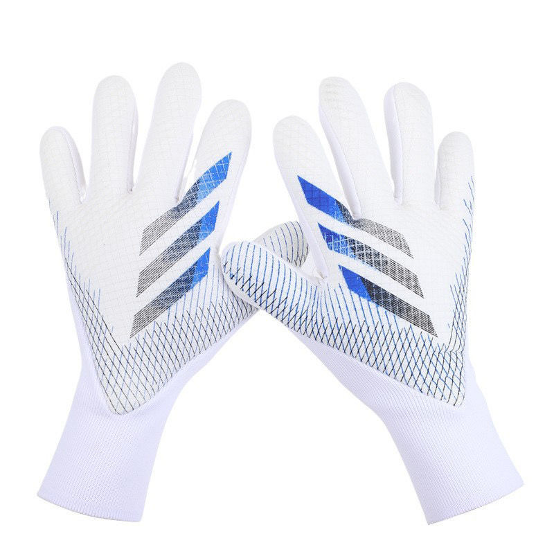 Neue Fußball-Torwarthandschuhe Falcon Fußballhandschuhe Training verschleißfeste rutschfeste Torwarthandschuhe für Erwachsene: Black / S/M