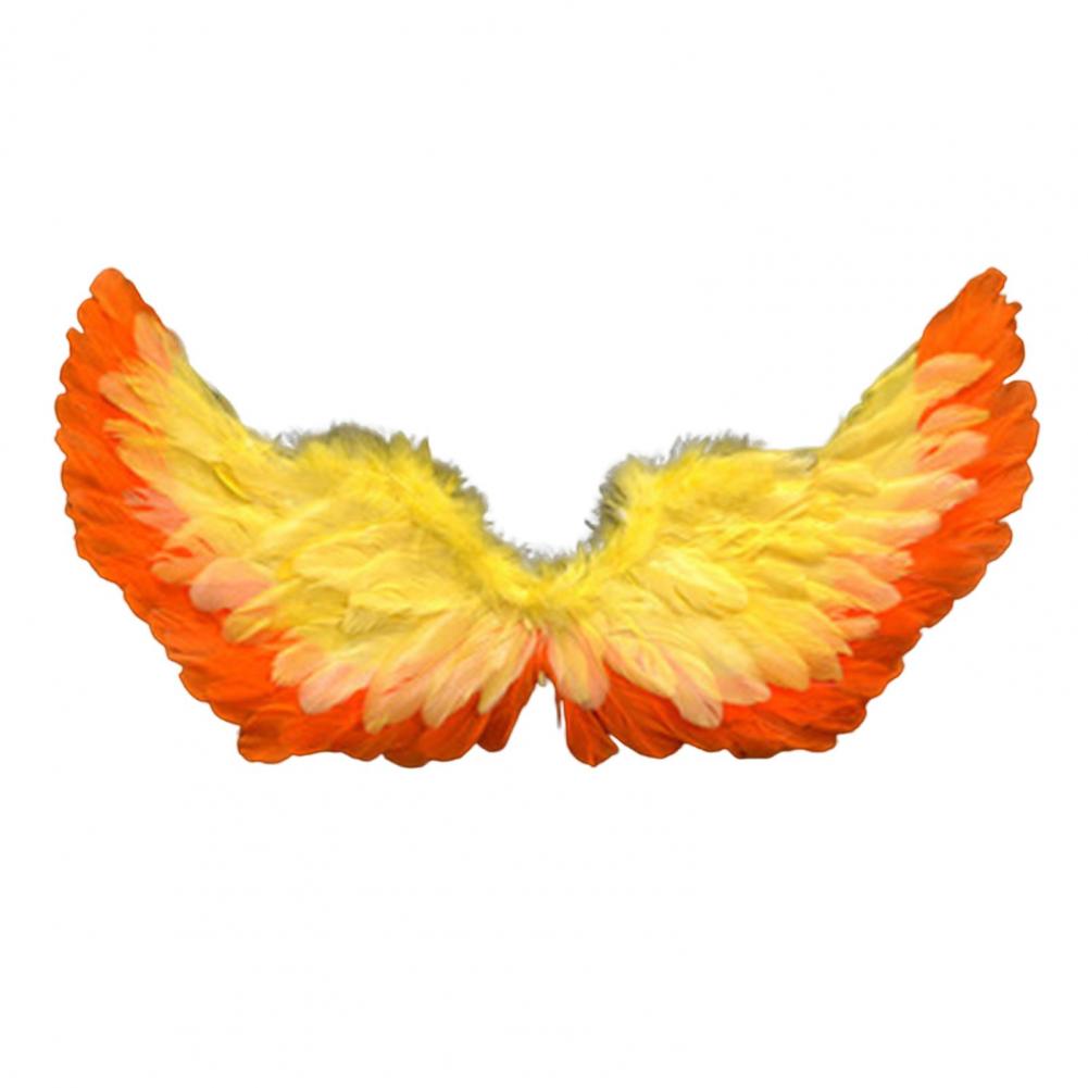 Alas de Ángel de colores brillantes, alas de plumas de Ángel, disfraz ligero, accesorios de fotografía para Cosplay con correas elásticas: Azul marino