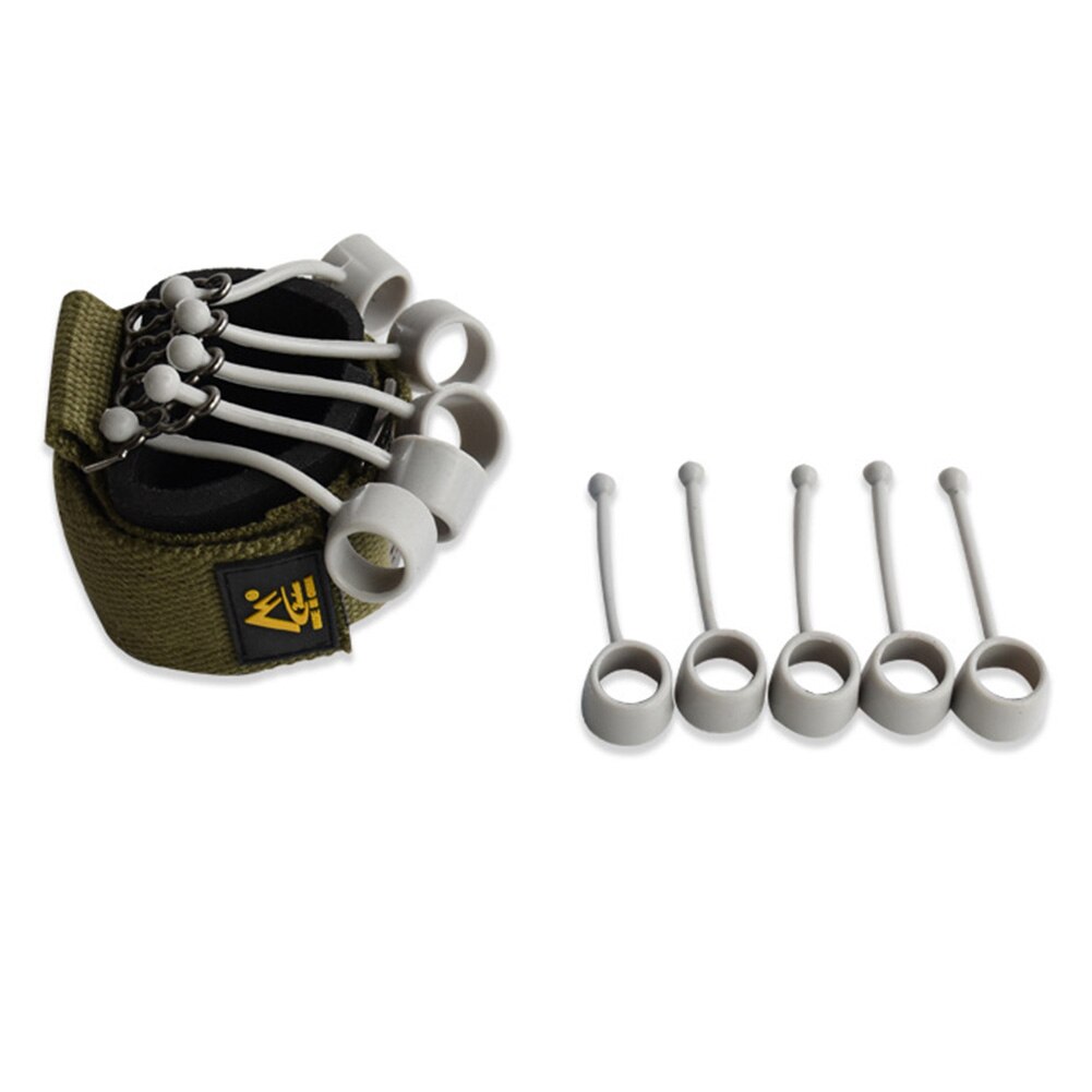 Finger Gripper Strength Trainer Extensor Exerciser Finger Flexion Extension Training Device With Resistance Band Finger Strength: Green