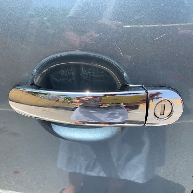 Velegnet til volkswagen vw polo  mk5 6r 6c tilbehør krom bil dørhåndtag dæksel trim styling russisk version