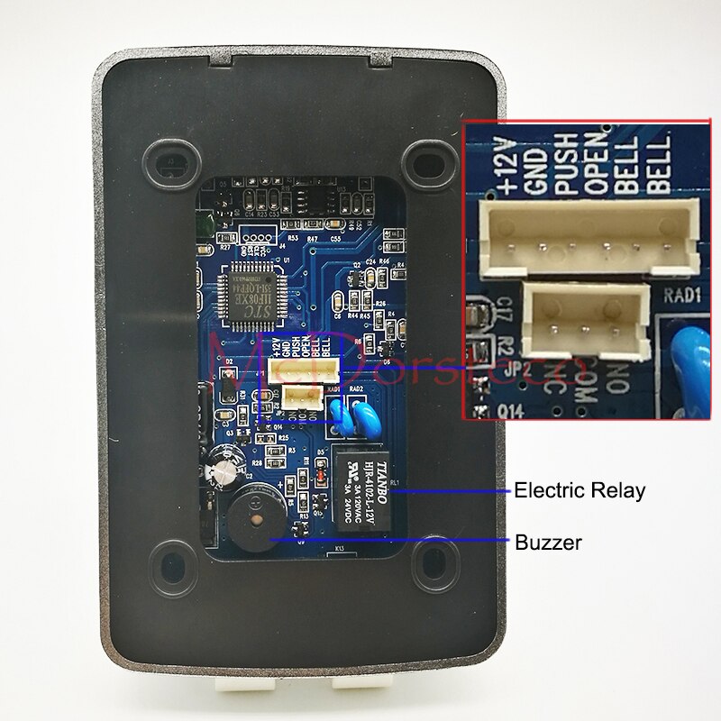 Standalone Access Controller with 10pcs EM keychains RFID Access Control Keypad digital panel Card Reader For Door Lock System