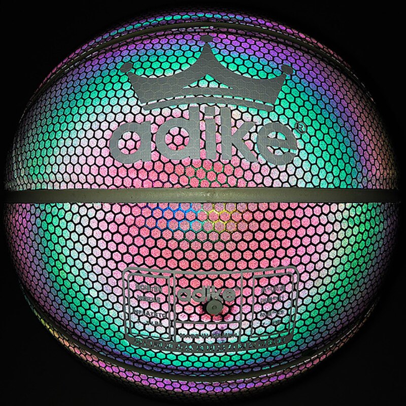 Luminous Basketball - Size 7 - Reflective - Leather - Night Glow