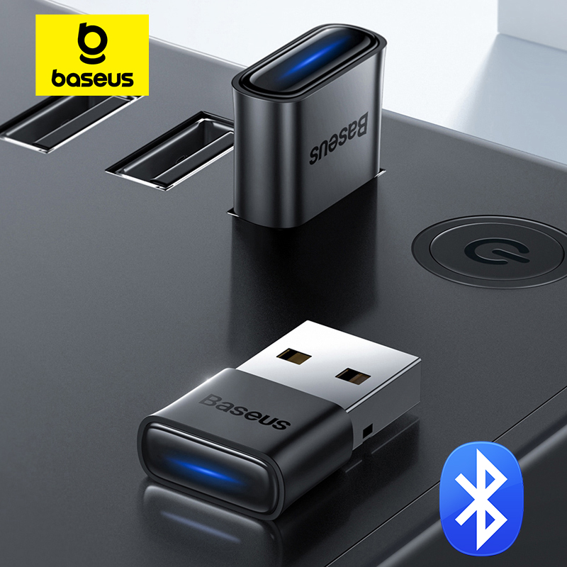Baseus USB Bluetooth Adapter Bluetooth 5.1 Music Audio Receiver Transmitter For PC Speaker Laptop Wireless Mouse USB Transmitter