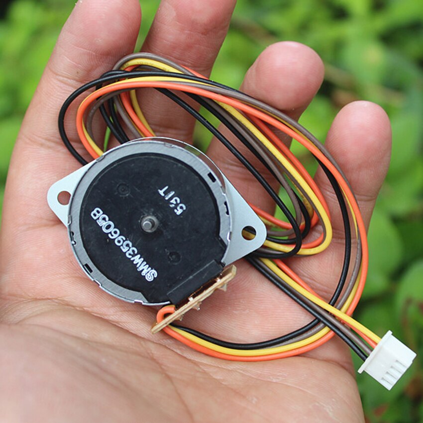 Motor paso a paso de 35 pasos, fase 2, 4 cables ángulo: 7,5 grados, Micro Motor paso a paso con 12 marchas, modelo de 0,4, diámetro del eje 2mm, Motor DIY