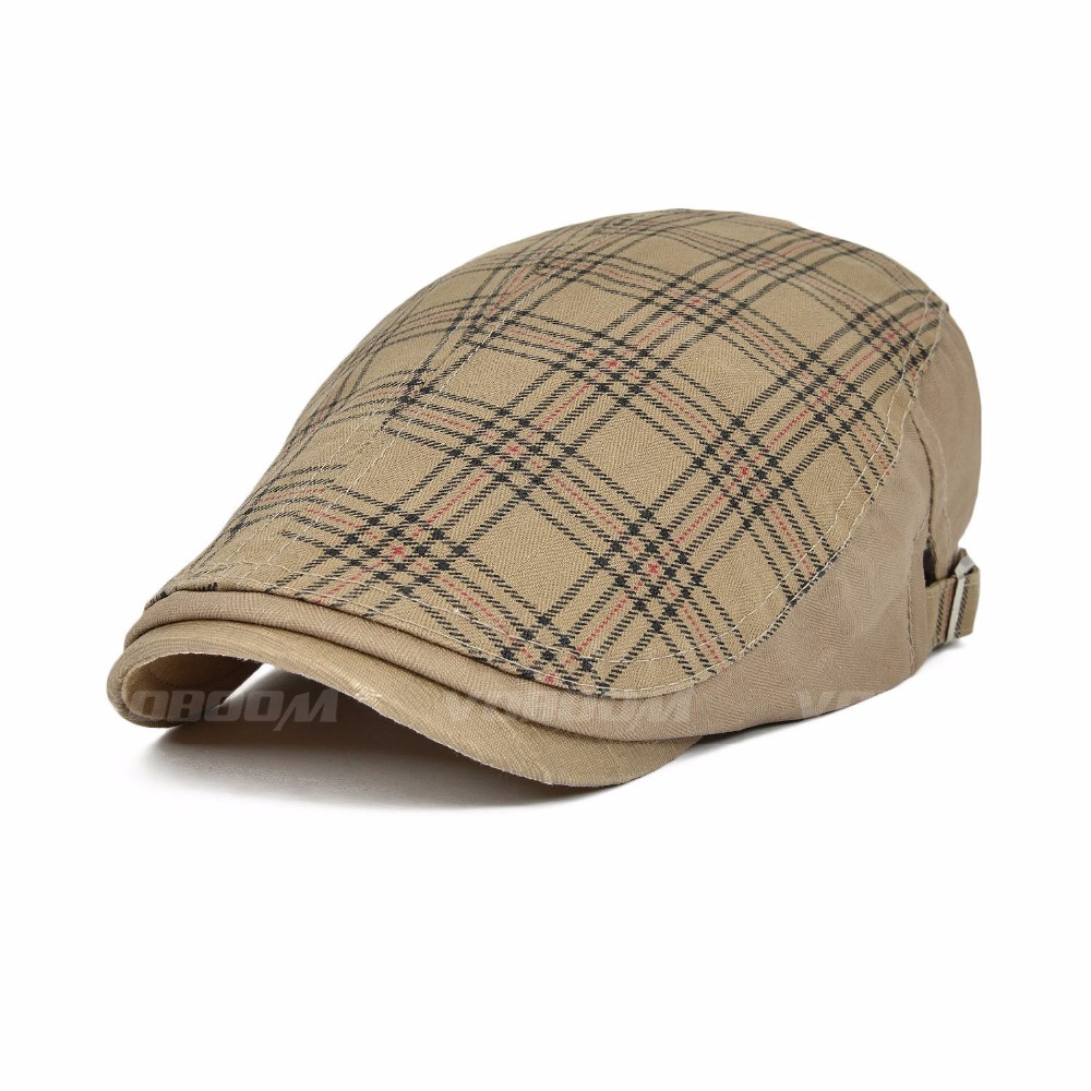 Voboom duckbill ivy casual barets hattar unisex sommar basker kepsar för män kvinnor justerbara märke bekväma plädkappar 026