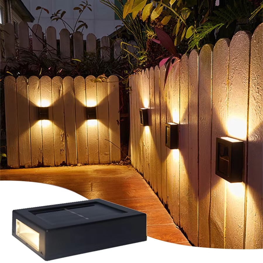 Solar LED Outdoor Licht Solar Beleuchtung Sensor Lampe Straßenlaternen Außen Garten Dekoration Girlande Wasserdichte Solar Wand Licht