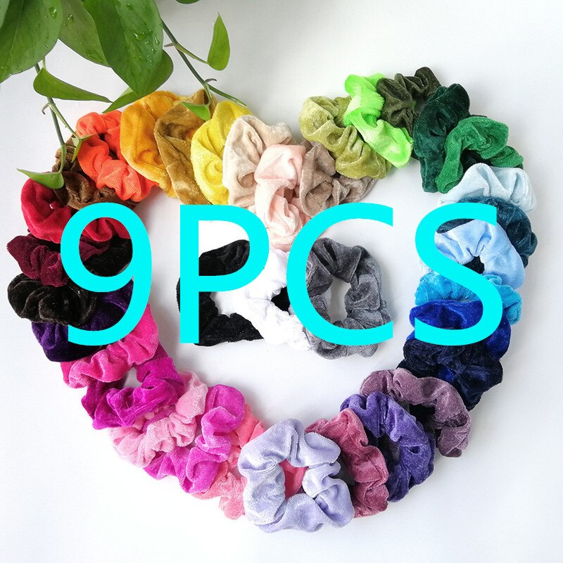 20/15/9 pièces filles Scrunchie cheveux Scrunchies velours élastique cheveux accessoires pour femmes ou filles Scrunchie Pack ренененнннаоооооооннннннннннннннонононннннннннннннонононна