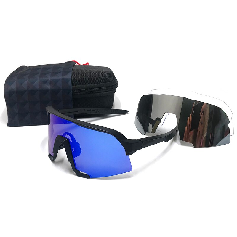 Outdoor Cycling 100 s2 occhiali da sole da uomo bici occhiali Anti-UV moto sport Mountain Bike UV400 Set di occhiali fotocromatici: B7