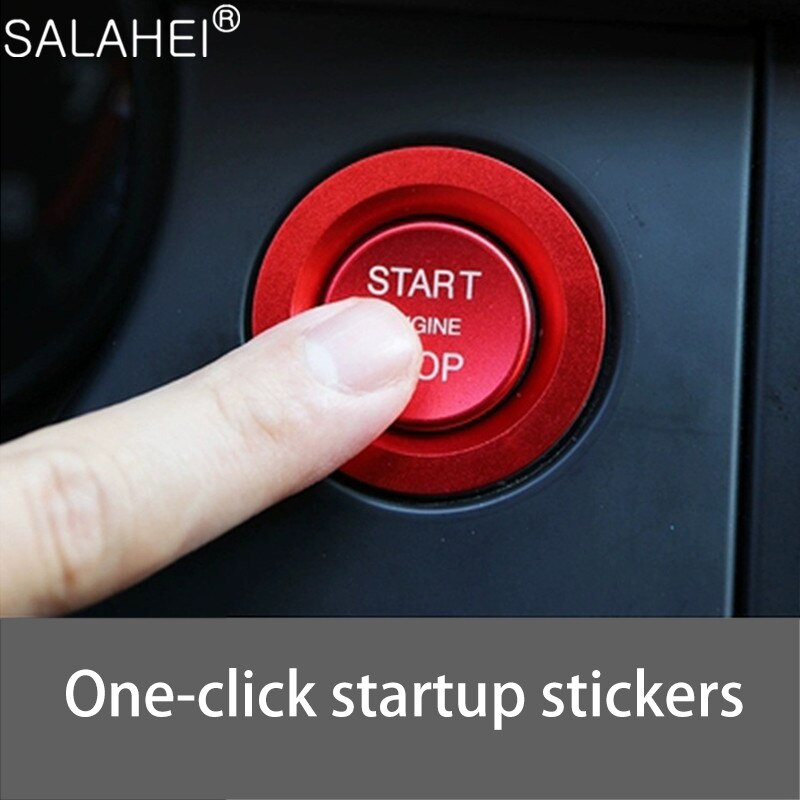 For Land Rover Range Rover Sport Discovery Jaguar Car Start Stop Button Decorate Ring Trim Cover Car Sticker Styling Accessories
