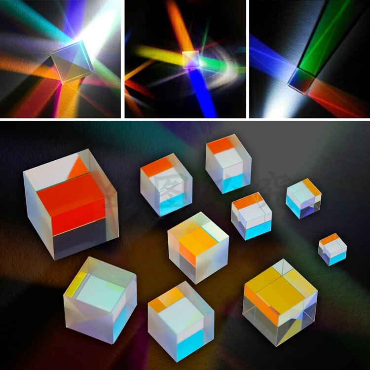 25mm Cubic Science Cube Optical Prisma Photography with Four sides Prism Home Decoration Prism Glass