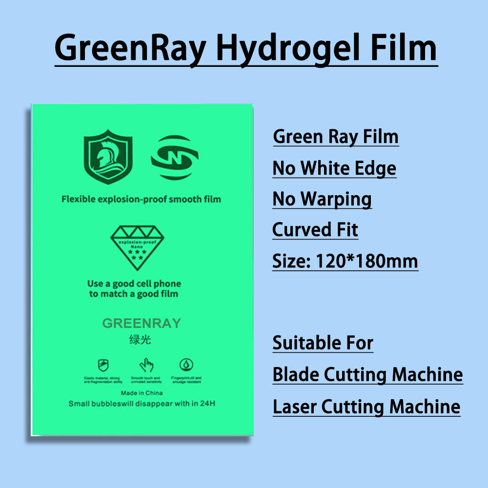 Smart Phone Screen Protector Film Cutting Machine Hydrogel Movies Matte Privacy Self Repair Thickness Screen Protect Membrane: 50Pcs GreenRay Film